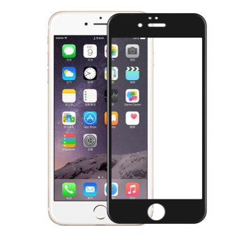 HAT PRINCE 3D 0.33mm Top-grade Carbon Fiber Tempered Glass Screen Protector Full Coverage for iPhone 6s 6 - Black - intl