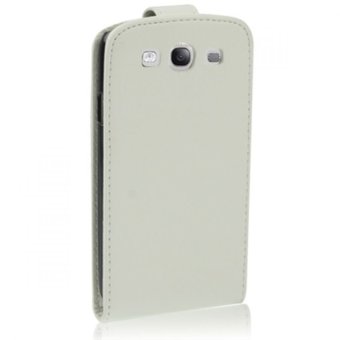 Blz Vertical Flip Leather Case for Samsung Galaxy SIII / i9300 - Putih