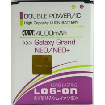 LOG-ON Battery For Samsung Galaxy Grand NEO/NEO+ 4000mAh - Double Power & IC Battery - Garansi 6 Bulan
