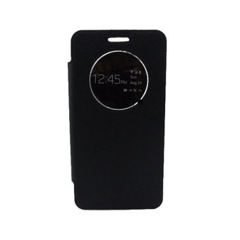 UME Leather Case View Asus Zenfone 6 - Hitam