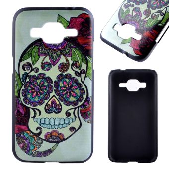 For Samsung Galaxy Core Prime G360 Case Moonmini Hard PC Snap-On Back Case Cover Shell Protector - Skull - intl