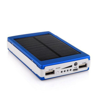 Powerbank Solar Charger 100000mah - Biru