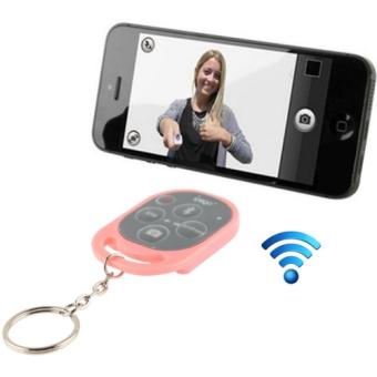 Tomsis Ipega Bluetooth Remote Control Self Timer for Smartphone - PG-9019 - Baby Pink