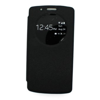 UME Asus Zenfone 5 Flip Cover Auto Lock - Hitam