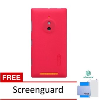 Nillkin Untuk Nokia Lumia 830 Super Frosted Shield - Merah + Gratis Anti Gores Nillkin