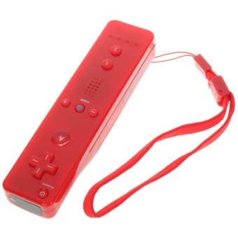 ZUNCLE Remote with Silicone Sleeve + Nunchuck Controller Set for Wii Nude Packed / 2 x AA (Red)