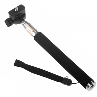 HomeGarden Self-Stick Telescoping Extendable Pole Handheld 22cm to 94cm (Black)