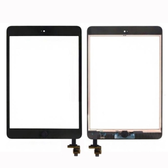 Touch Glass Digitizer Screen + IC Chip + Control Flex Assembly for iPad mini (Black)