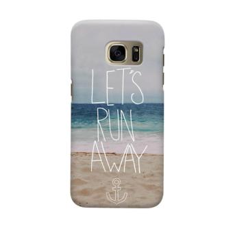 Indocustomcase Art Let's Run Away Casing Case Cover For Samsung Galaxy S7