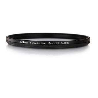 Selens 52 mm PRO ultra-tipis Kopral polarisasi lensa saring untuk Canon Nikon Sony Sigma