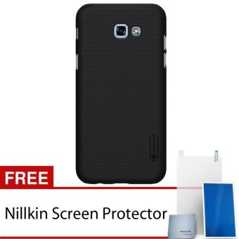Nillkin For Samsung Galaxy A5 2017 / A520F Super Frosted Shield Hard Case Original - Hitam + Gratis Anti Gores Clear