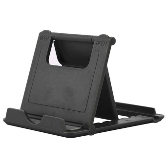Amango Universal Desk Portable Foldable Stand Holder for iPhone 6 Samsung Phone (Black)
