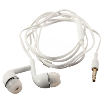 Moonar Fashion di telinga headphone dengan mikrofon untuk ponsel (putih)