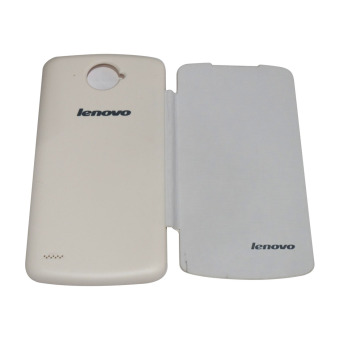Cantiq Leather Case Sarung For Lenovo S920 Flip Cover Kulit Hardcase/ Leather Cover - Putih