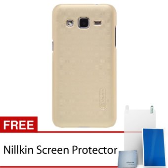 Nillkin Samsung Galaxy J2 Super Frosted Shield Hard Case - Original - Gold + Gratis Nillkin Screen Protector