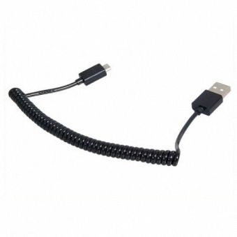 CY Chenyang Black 10ft 3m Micro USB 5pin To USB 2.0 Stretch Data Charge Cable For Samsung S4 I9500 S5 I9600 Note2 N7100 Note3 N9000 & Tablet