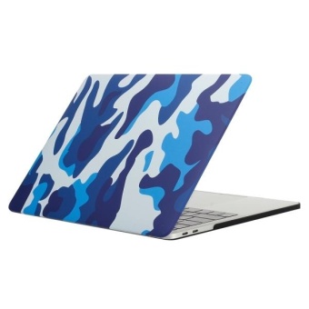 For 2016 New Macbook Pro 13.3 Inch A1706 and A1708 Blue Camouflage Pattern Laptop Water Decals PC Protective Case - intl