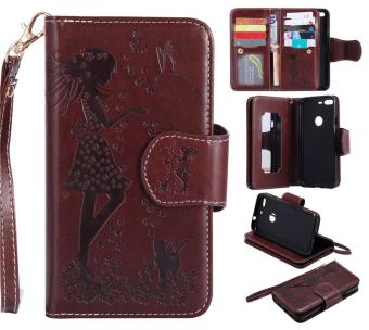 New Arrival Fashion Case 9 Card Leather Wallet Phone Case for Google Pixel(Brown) - intl