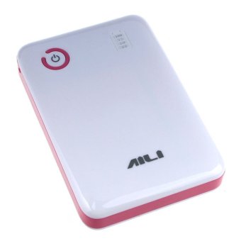 DIY AILI Exchangeable Cell Power Bank Case For 4Pcs 18650 - Putih-Pink
