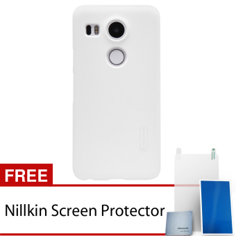 Nillkin LG Nexus 5X Super Frosted Shield Hard Case - Original - Putih + Gratis Nillkin Screen Protector