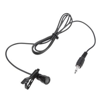 Lavalier Clip Metal Mono Microphone 3.5mm with Collar Clip for Lound Speaker Computer PC Laptop - intl