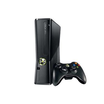 Microsoft Xbox 360 Slim - 250 GB - Full Games Include HDD - Hitam