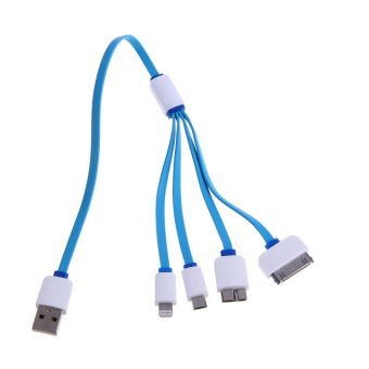 VAKIND 4-in1 Charging Data Cable For IPhone 5, 5S C/Samsung Galaxy Tab