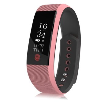 S&L TenFifteen W808S Smart Wristband Heart Rate Sleep Monitor Pedometer (Pink) - intl