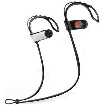 MOON STORE Wireless Sports Bluetooth Headset Earphone HD Stereo Beats Sound Quality Silvery - intl