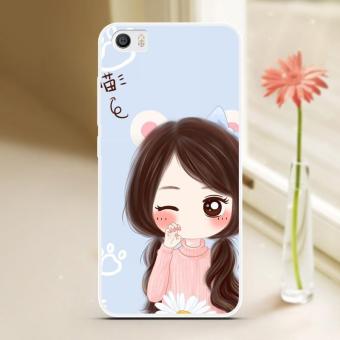 Colorful Clear Silicon Phone Case TPU Cartoon Phone Cover Soft Phone Protect for Xiaomi 5 - intl
