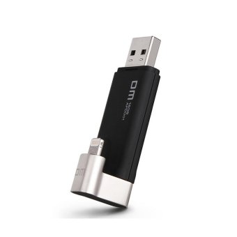 DM 16GB USB2.0 Lightning MFI Storage Driver For iPhone iPad(Black)    
