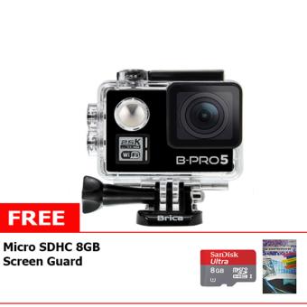 Brica B-Pro5 Alpha Plus Action Cam + Free Memory Micro Sandisk 8GB Class 10 + LCD Screen Guard