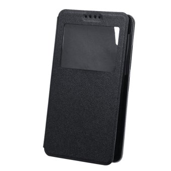 Protective PU Leather View Windows Flip Case Cover with Stand Function for Lenovo A6000 - intl