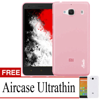 Smile Ultrathin Camera Protective Series for Xiaomi Redmi 2/2s ? Pink Clear + Free Ultrathin