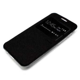 UME Flip Cover for Samsung Galaxy J7 Prime - BLACK/HITAM FREE UME Tempered Glass