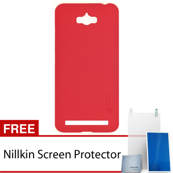 Nillkin Asus Zenfone Max Super Frosted Shield Hard Case - Original - Merah + Gratis Nillkin Screen Protector