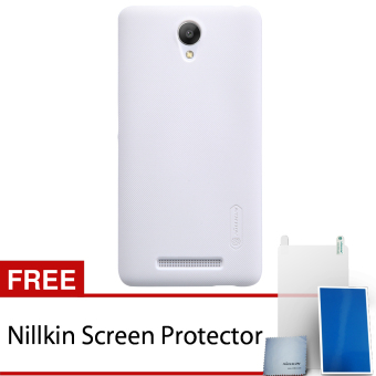 Nillkin Xiaomi Redmi Note 2 Super Frosted Shield Hard Case - Original - Putih + Free Nillkin Screen Protector