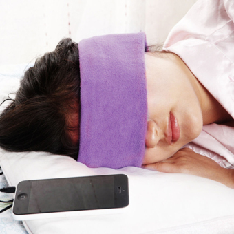ilovebaby Sleeping Headset Headband Eye Mask Headset (Purple)