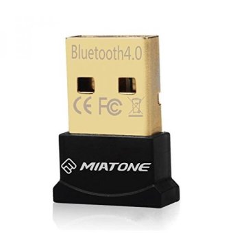 MIATONE Wireless Bluetooth CSR 4.0 USB Adapter Dongle for PC with Windows 10 8 7 Vista XP 32/64 Raspberry Pi Linux Black - intl