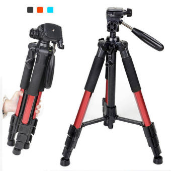 ZOMEI Q111 Camera Tripod Professional 55 inch Camcorder Stand with Pan Head Plate for DSLR Canon Nikon Sony Red - Intl