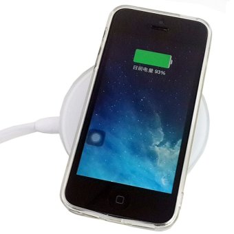 Fantasy Wireless Charger for iPhone 5 and 6 Series - Putih + Qi Wireless Receiver