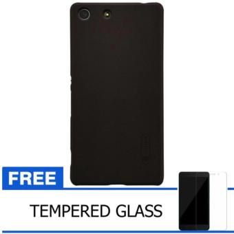 Nillkin Sony Xperia M5 Super Frosted Shield Hard Case Original - Hitam + Gratis Tempered Glass