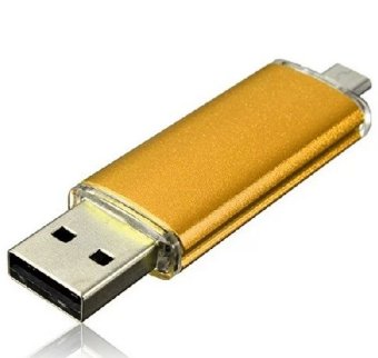 32G i-Flash Driver HD U-disk Lightning data for Android micro usb interface flash drive for PC/MAC(Gold)