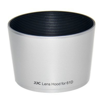 JJC LH-J61D Silver Bayonet Lens Hood for Olympus 40-150mm f/4-5.6 / M.ZUIKO DIGITAL ED 40-150mm 1:4.0-5.6 / M.ZUIKO DIGITAL ED 40-150mm 1:4.0-5.6 R / Zuiko ED Zoom Lens Replaces OLYMPUS Lens Hood LH-61D - intl