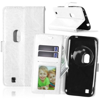 Leather Flip Stand Case Cover for Asus Zenfone Zoom ZX551ML (White) - intl