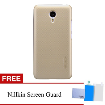 Nillkin For Meizu M2 Note Prime Super Frosted Shield Hard Case Original - Emas + Gratis Nillkin Screen Protector