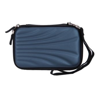 Shell Pattern Hard EVA PU Carrying Case for 2.5 inch Portable HDD (Blue) - intl