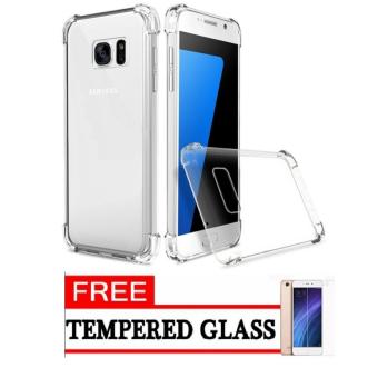 CASE CHANEL SOFTCASE ANTI SHOCK / ANTI CRACK FUZE FOR SAMSUNG GALAXY S7 EDGE - CLEAR FREE TEMPERED GLASS