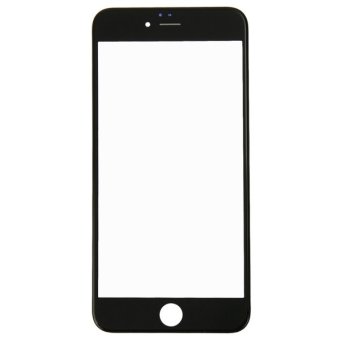 iPartsBuy Front Screen Outer Glass Lens with Front LCD Screen Bezel Frame for iPhone 6(Black)