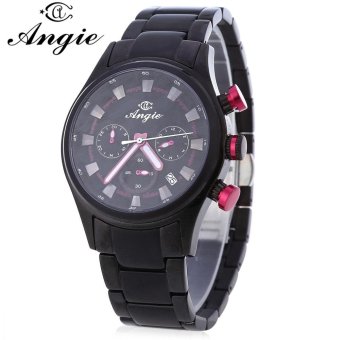 S&L Angie ST7179 Vika Series Analog Quartz Watch for Men Women Date Display Working Three Sub-dials (Red) - intl
